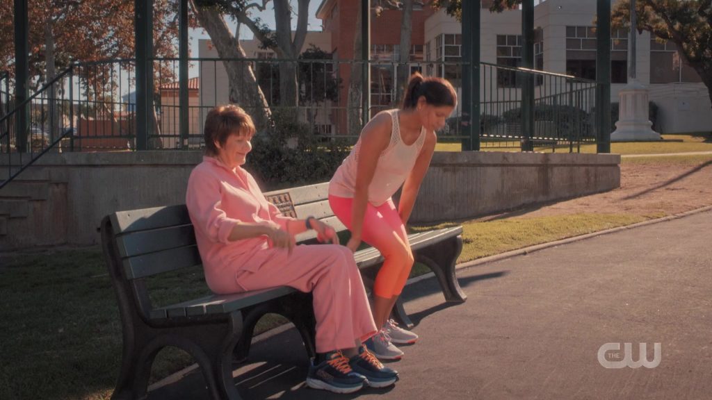 Hoka One One Sneakers Worn by Ivonne Coll in Jane the Virgin – Season 5, Episode 8, Chapter Eighty-Nine (2019) (Image 1)