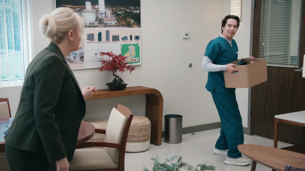 Hoka Shoes in St. Denis Medical S02E10 “This Is From Joyce” (2026) (Image 1)