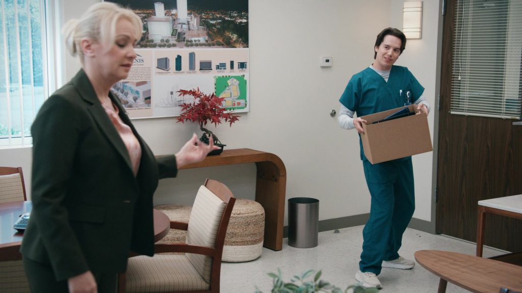 Hoka Shoes in St. Denis Medical S02E10 “This Is From Joyce” (2026) (Image 2)