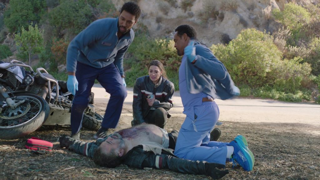 Hoka Sneakers in Greys Anatomy S21E10 “Jump (for My Love)” (2025) (Image 2)