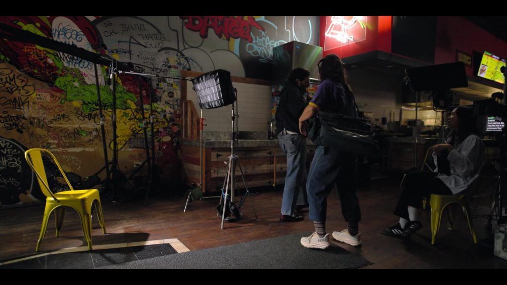 Hoka Sneakers in Mr. Throwback S01E01 (2024) (Image 1)