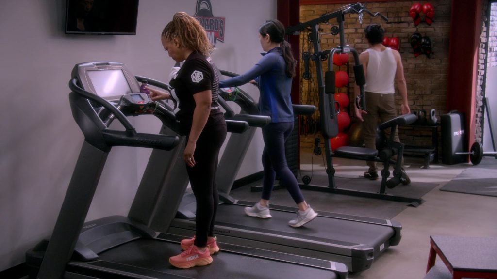 Hoka Sneakers in The Upshaws S06E01 “Gone, But…” (2025) (Image 1)