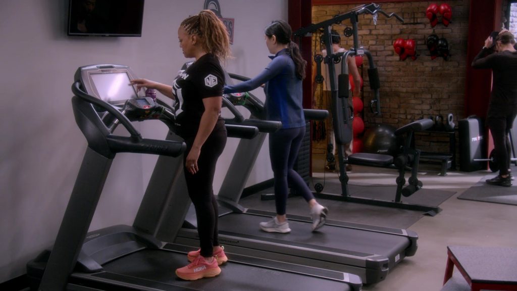 Hoka Sneakers in The Upshaws S06E01 “Gone, But…” (2025) (Image 3)
