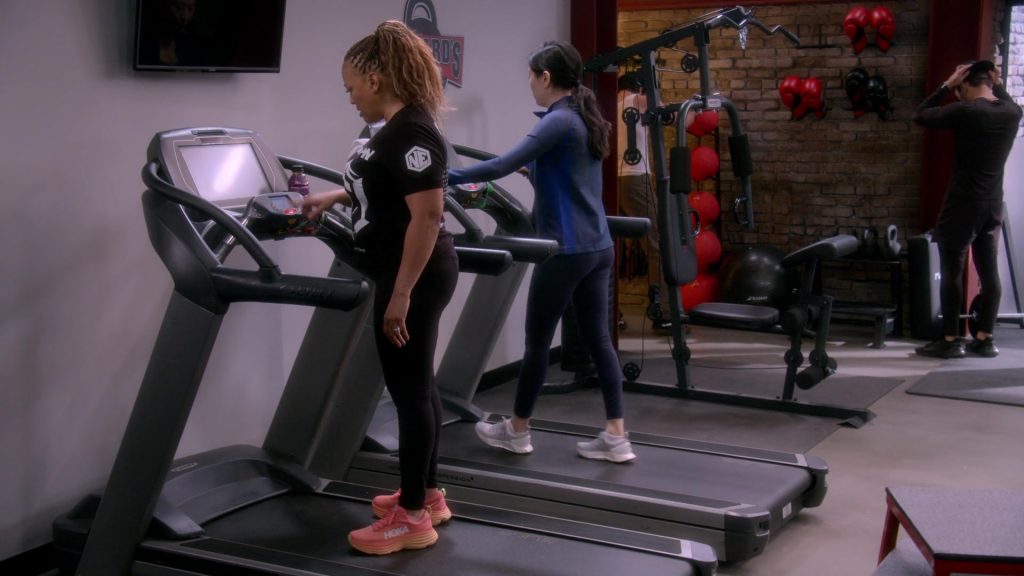 Hoka Sneakers in The Upshaws S06E01 “Gone, But…” (2025) (Image 4)