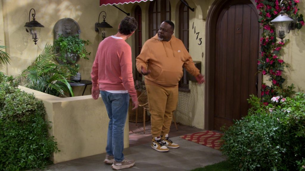 Hoka and Nike Sneakers, Hoodie and Pants in The Neighborhood S07E09 “Welcome to Pickleball” (2025) (Image 1)