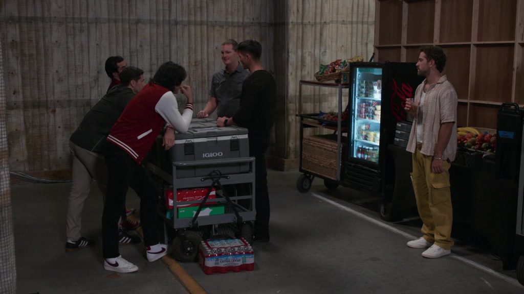 Igloo, Coca-Cola, Sprite, Crystal Geyser Water, Adidas, Nike, Reebok Shoes in The Rehearsal S02E04 “Kissme” (2025) (Image 1)