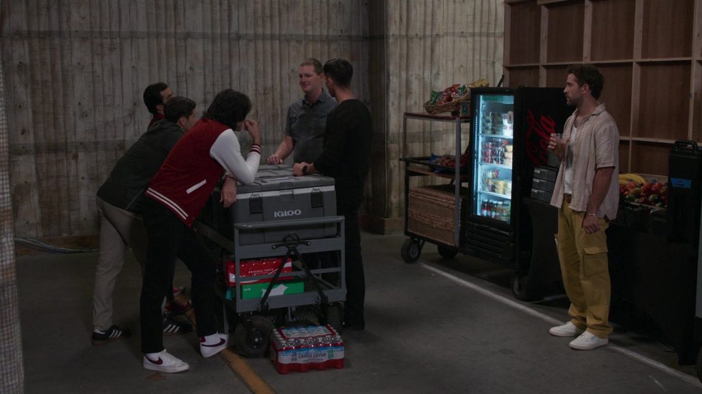Igloo, Coca-Cola, Sprite, Crystal Geyser Water, Adidas, Nike, Reebok Shoes in The Rehearsal S02E04 “Kissme” (2025) (Image 5)
