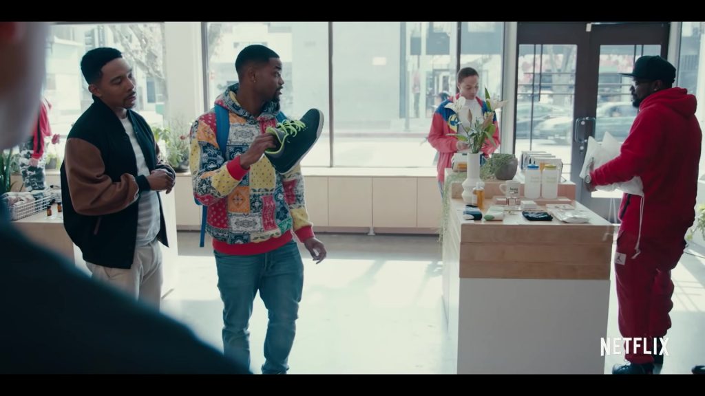 Jordan 3 Retro ‘Joker' Shoe Held by King Bach (Andrew Bachelor) as Bobby in Sneakerheads Season 1 (2020) (Image 2)