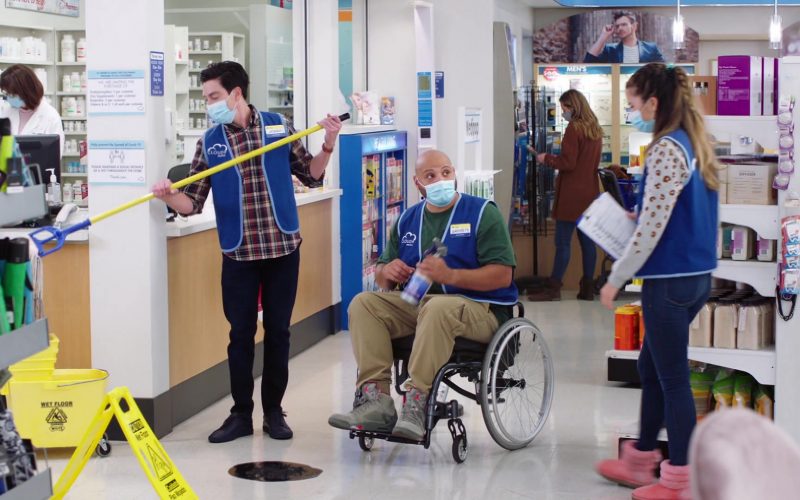 Jordan 5 (Nike) Retro Camo Sneakers of Colton Dunn as Garrett in Superstore S06E04 “Prize Wheel” (2020) (Image 1)