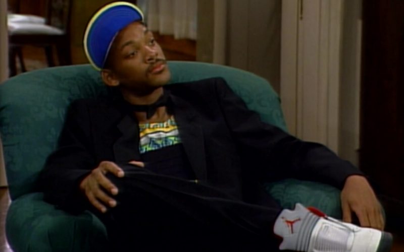 Jordan 5 White High Top Shoes Worn by Will Smith in The Fresh Prince of Bel-Air S01E01 “The Fresh Prince Project” (1990) (Image 1)