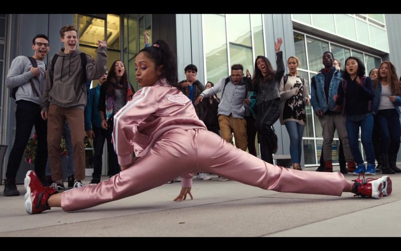 Jordan 6 Red High Top Sneakers of Liza Koshy in Work It (2020) (Image 1)
