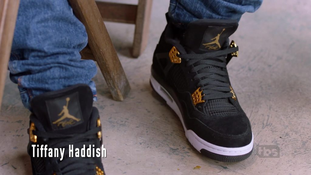 Jordan Black Suede High-Top Sneakers in The Last O.G. – Season 2, Episode 9, Your Mom's in My Business (2019) (Image 1)