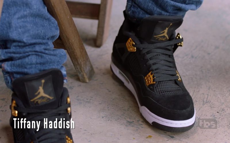 Jordan Black Suede High-Top Sneakers in The Last O.G. – Season 2, Episode 9, Your Mom's in My Business (2019) (Image 1)