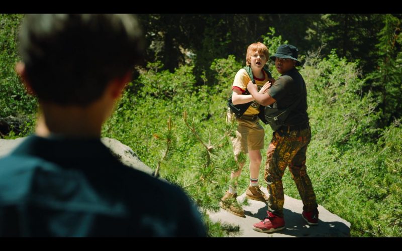 Jordan Red Sneakers Worn by Benjamin Flores Jr. in Rim of the World (2019) (Image 1)