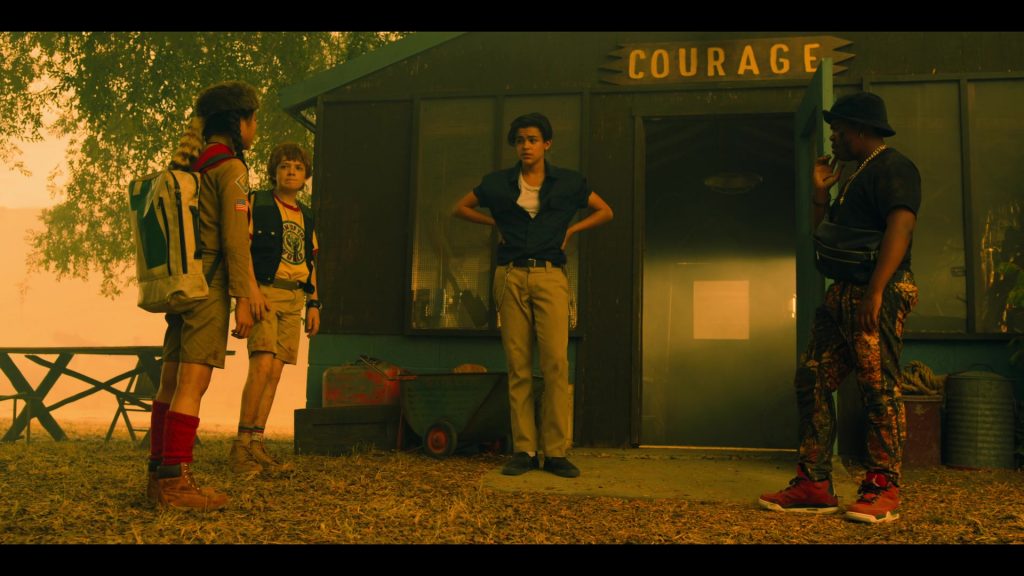 Jordan Red Sneakers Worn by Benjamin Flores Jr. in Rim of the World (2019) (Image 2)