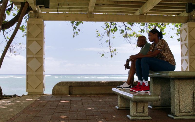 Jordan Red Sneakers and Socks in Hawaii Five-0 Season 10 Episode 8 (2019) (Image 1)