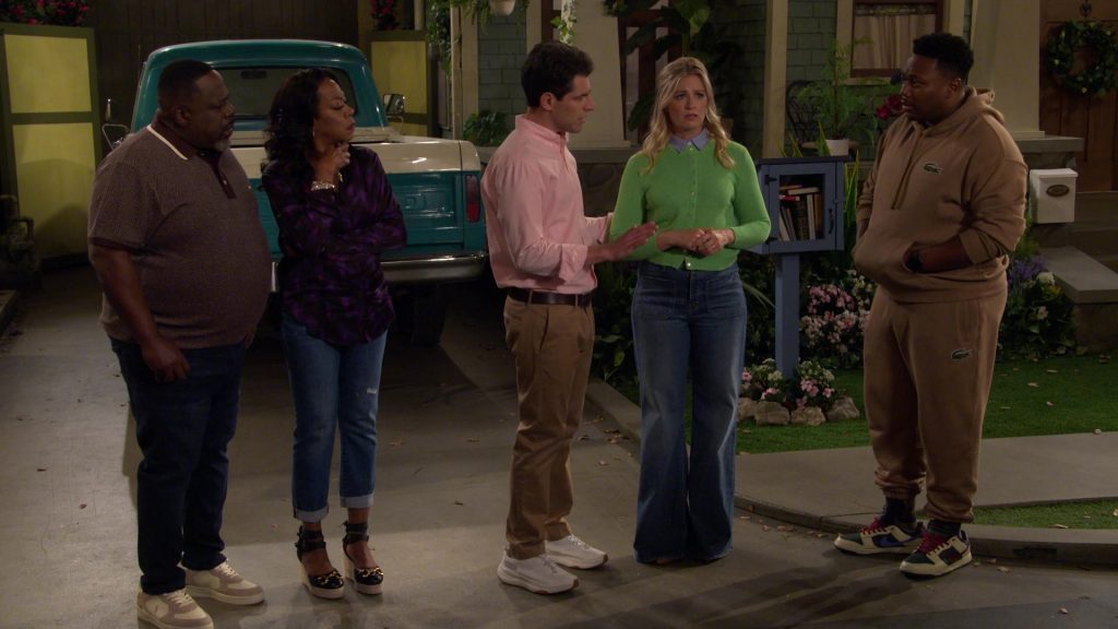 Lacoste Hoodie and Pants, Nike Sneakers in The Neighborhood S07E04 “Welcome to the Great Beyond” (2024) (Image 3)