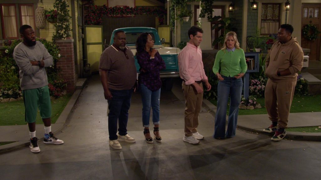 Lacoste Hoodie and Pants, Nike Sneakers in The Neighborhood S07E04 “Welcome to the Great Beyond” (2024) (Image 5)