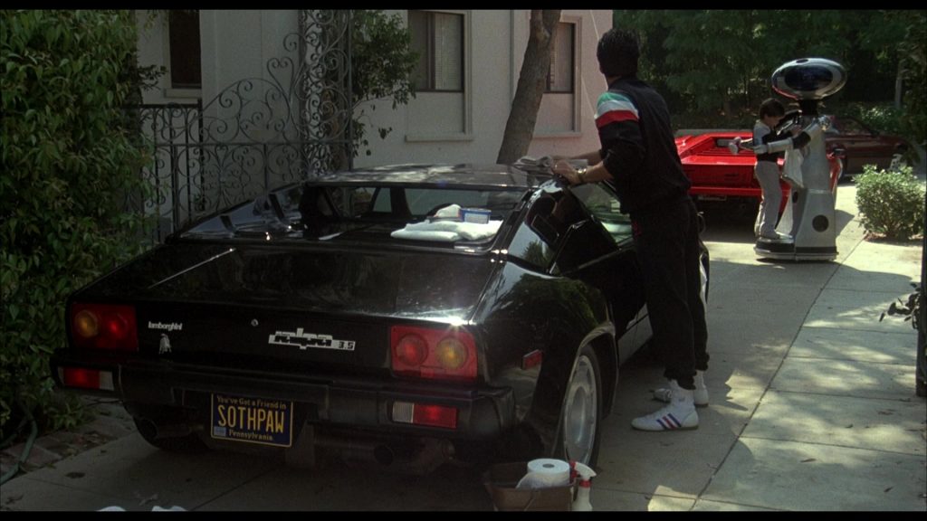 Lamborghini Jalpa and Lamborghini Countach LP 500 S Cars and Adidas Shoes Worn by Sylvester Stallone in ROCKY IV (1985) (Image 2)