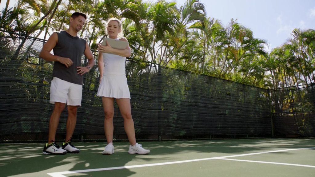 Mizuno Wave Exceed Tennis Court Shoes of Jay Hernandez as Thomas Magnum in Magnum P.I. S03E11 “The Lies We Tell” (2021) (Image 1)