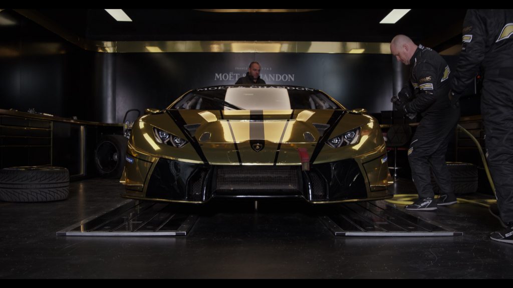 Moët & Chandon, Lamborghini Sprots Car, Sparco Sneakers in Gran Turismo (2023) (Image 2)