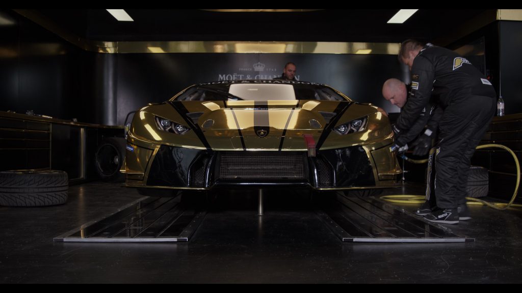 Moët & Chandon, Lamborghini Sprots Car, Sparco Sneakers in Gran Turismo (2023) (Image 3)