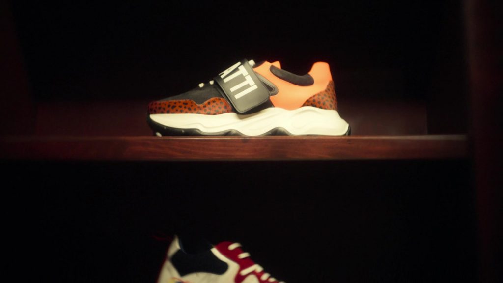 Moneyatti MI P21 luxury sneakers in Calabasas Confidential S01E02 “All Beef, No Toppings” (2026) (Image 2)
