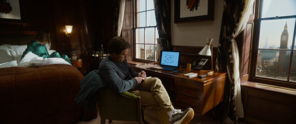 Municipal Origin shoes in The Family Plan 2 (2025) (Image 1)