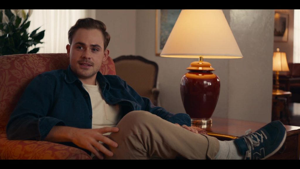 New Balance Blue Sneakers Worn by Dacre Montgomery as Nick in The Broken Hearts Gallery (2020) (Image 3)
