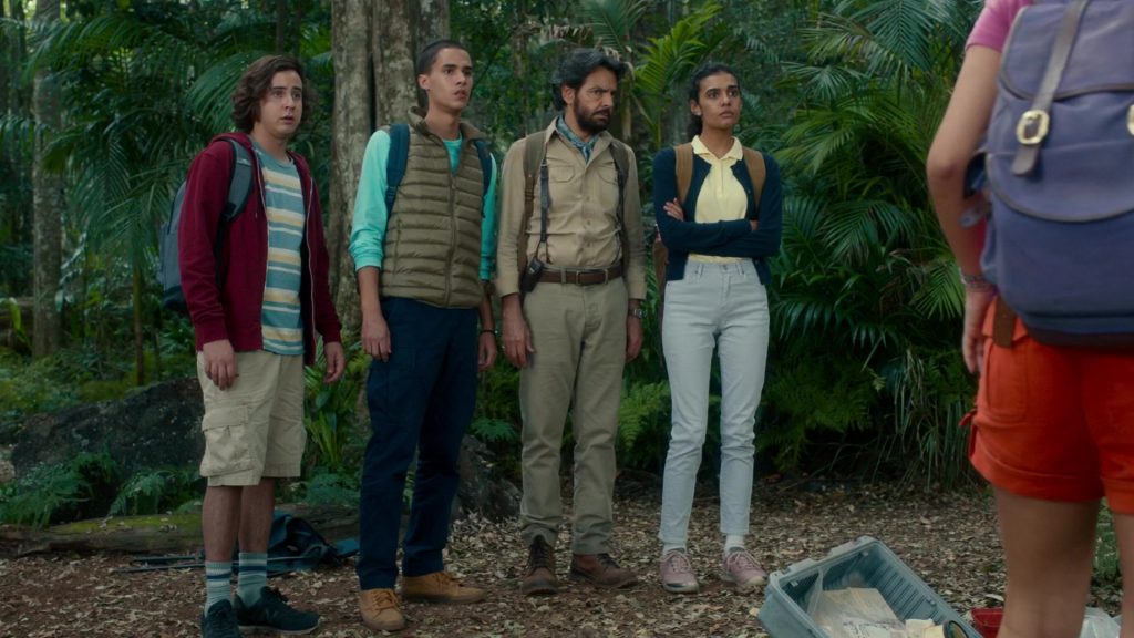 New Balance Blue Sneakers Worn by Nicholas Coombe in Dora and the Lost City of Gold (2019) (Image 1)