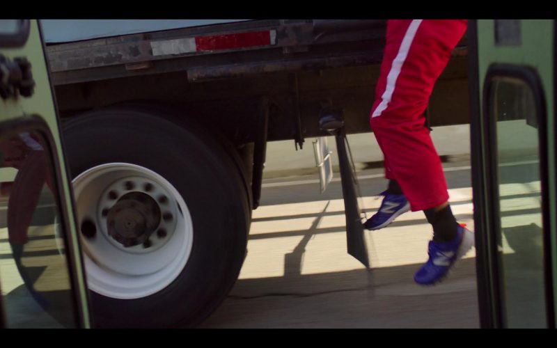 New Balance Blue Sneakers of Ricardo Hurtado as Tyler in Malibu Rescue - The Next Wave (2020) (Image 1)