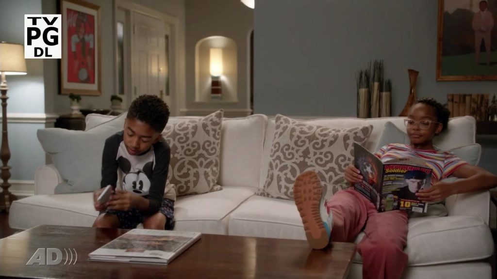 New Balance Girls Sneakers in Black-ish Season 5 Episode 4 - Purple Rain (2018) (Image 1)