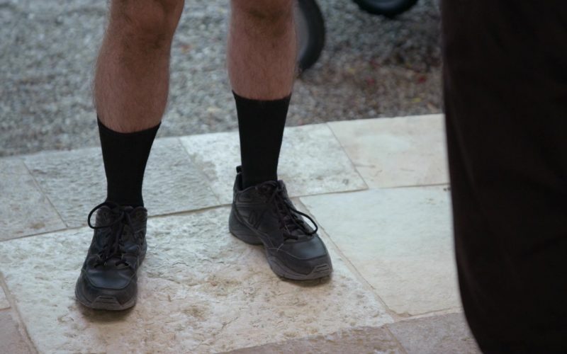 New Balance Leather All-Black Sneakers in Curb Your Enthusiasm Season 10 Episode 2 (2020) (Image 1)