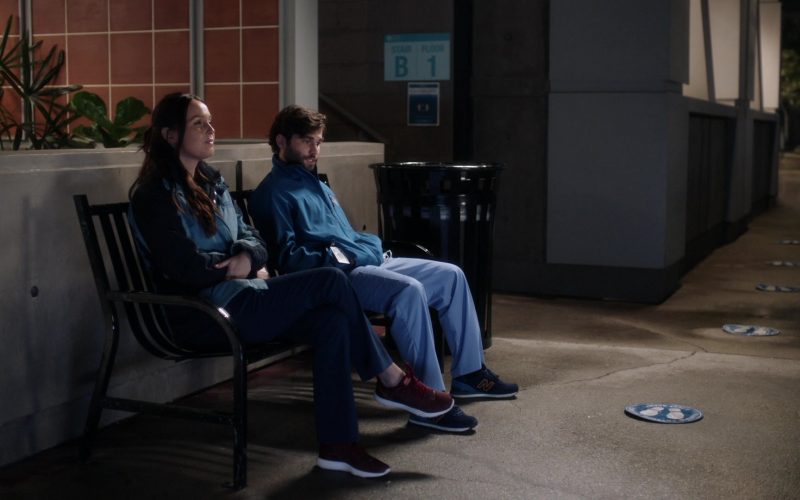New Balance Men's Sneakers of Jake Borelli as Dr. Levi Schmitt in Grey's Anatomy S17E06 “No Time for Despair” (2020) (Image 1)