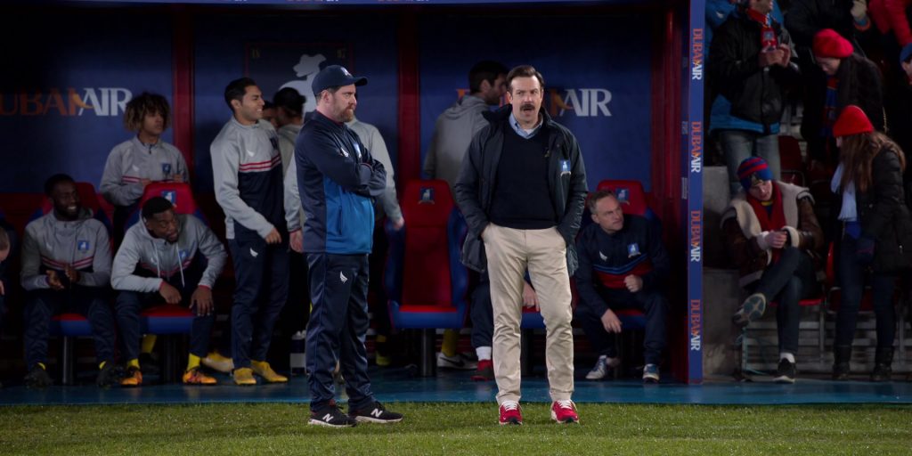 New Balance Shoes Worn by Brendan Hunt as Coach Beard in Ted Lasso S01E05 “New Underwear” (2020) (Image 1)