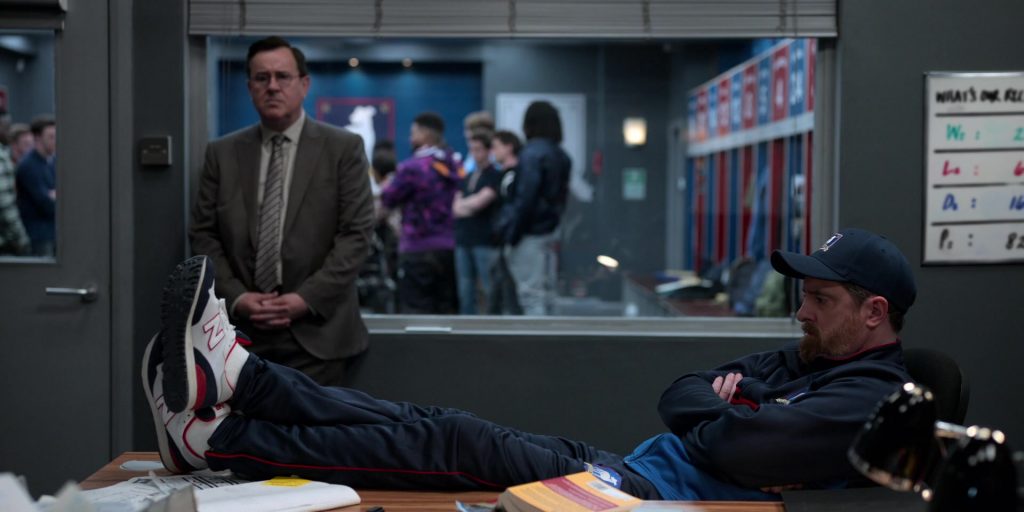 New Balance Shoes Worn by Brendan Hunt as Coach Beard in Ted Lasso S02E10 “No Weddings and a Funeral” (2021) (Image 1)