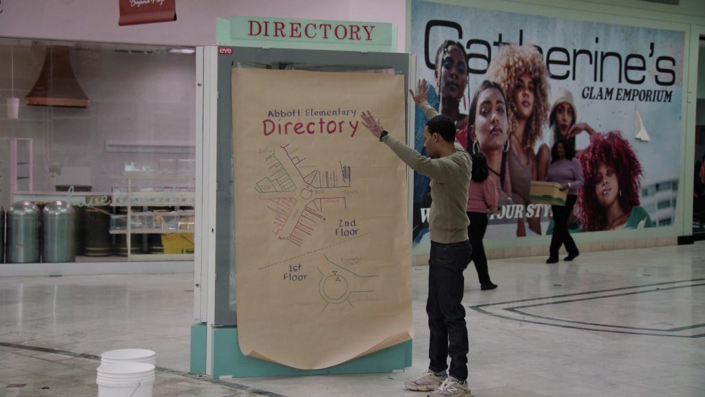New Balance Shoes in Abbott Elementary S05E09 “Mall” (2026) (Image 1)