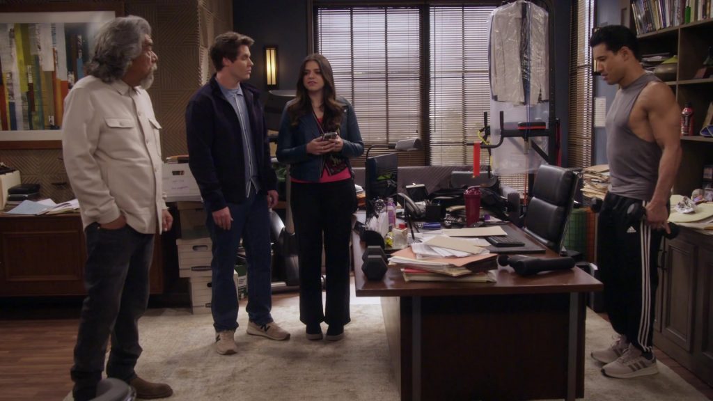 New Balance Sneakers, Adidas Pants, Adidas Shoes in Lopez vs Lopez S03E13 “Lopez vs Lockout” (2025) (Image 2)
