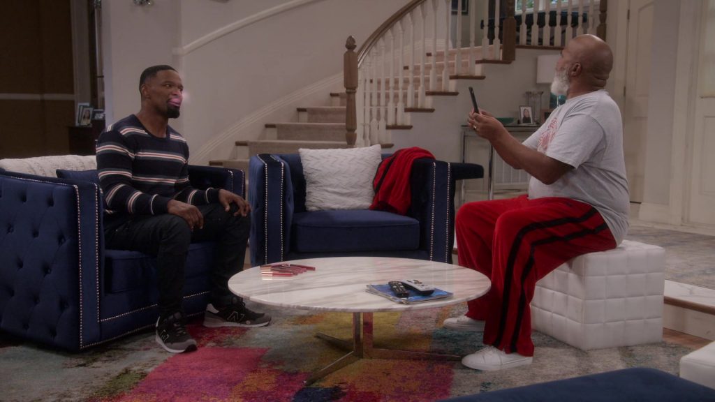 New Balance Sneakers Worn by Jamie Foxx as Brian Dixon in Dad Stop Embarrassing Me! S01E05 “#TheMotherPucker” (2021) (Image 1)