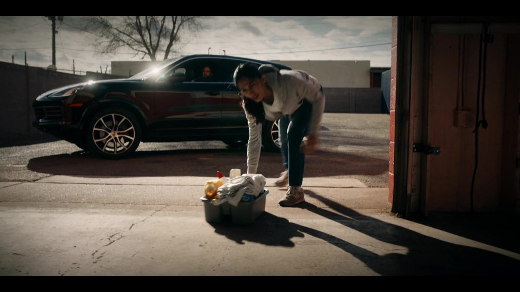 New Balance Sneakers and Porsche Cayenne Car in The Cleaning Lady S03E02 “For My Son” (2024) (Image 2)