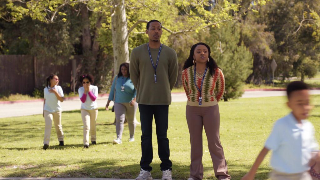 New Balance Sneakers in Abbott Elementary S03E13 “Smith Playground” (2024) (Image 4)