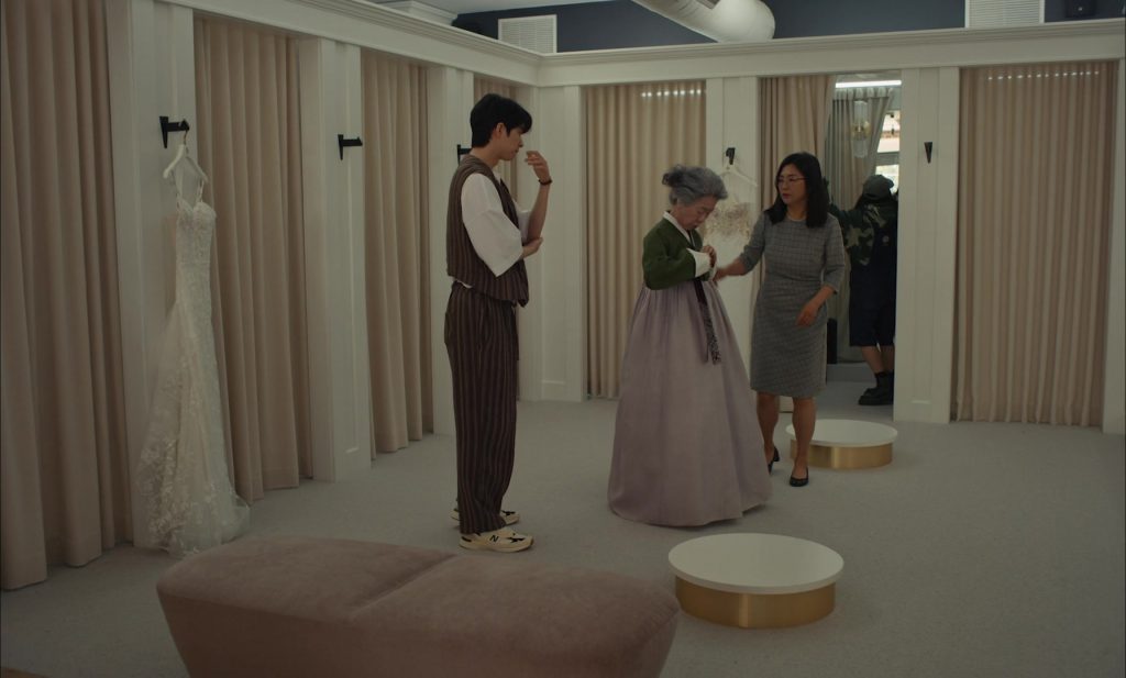 New Balance Sneakers in The Wedding Banquet (2025) (Image 3)