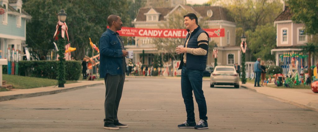 New Balance Sneakers of Ken Marino as Bruce in Candy Cane Lane (2023) (Image 1)