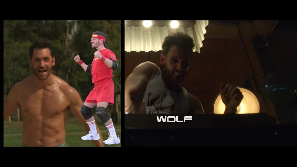 New Balance White Shoes Worn by Derek Wilson as Wolf in Future Man S03E01 “The Precipice of Yesterday” (2020) (Image 1)