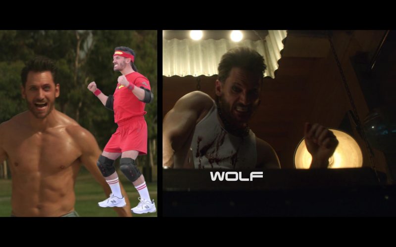 New Balance White Shoes Worn by Derek Wilson as Wolf in Future Man S03E01 “The Precipice of Yesterday” (2020) (Image 1)