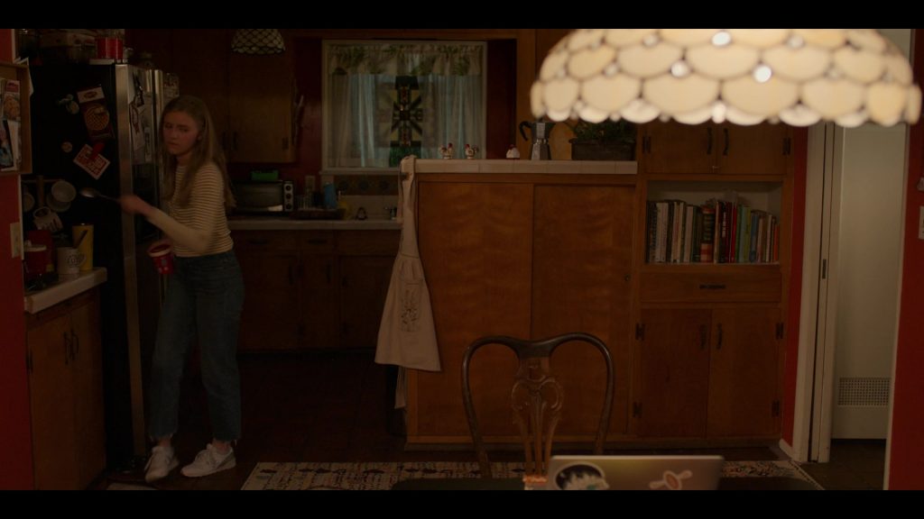 New Balance White Shoes of Hadley Robinson as Vivian Carter in Moxie (2021) (Image 1)