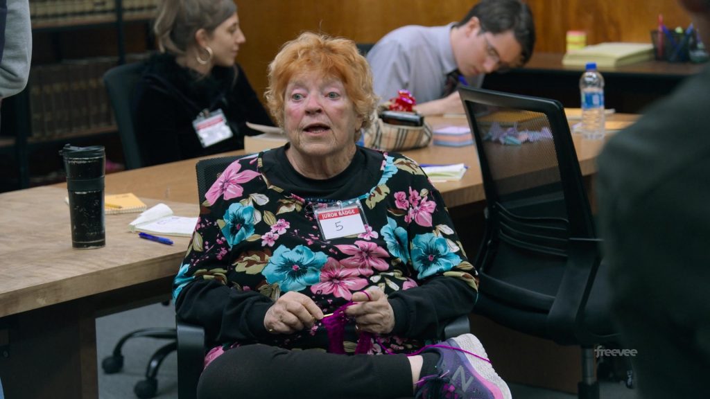 New Balance Women's Shoes in Jury Duty S01E02 “Opening Arguments” (2023) (Image 1)