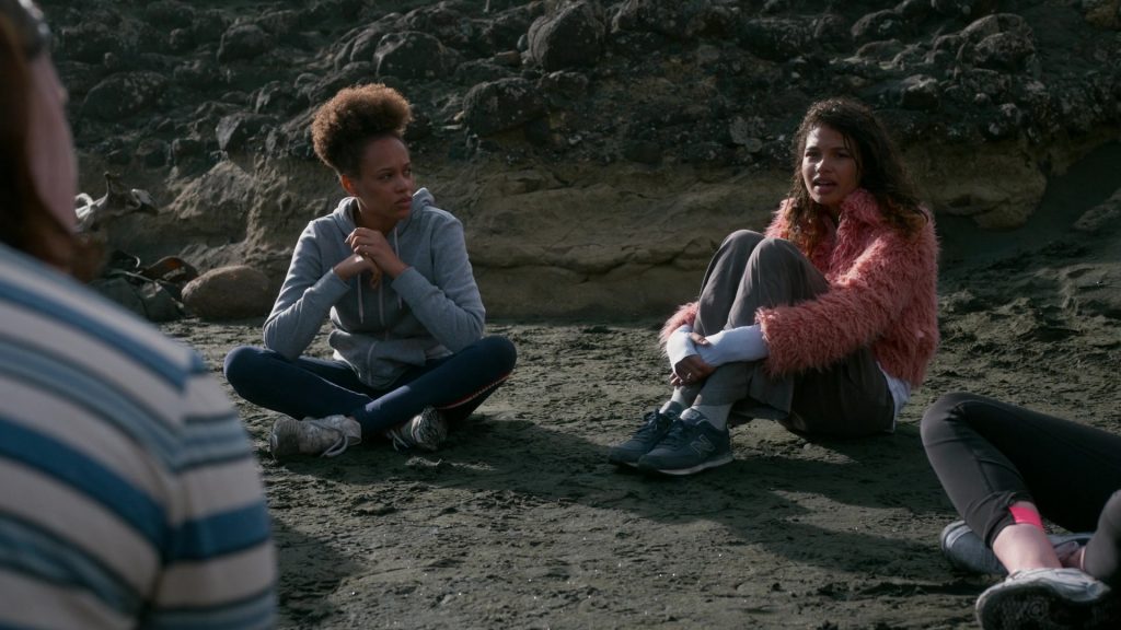 New Balance Women's Sneakers of Helena Howard as Nora Reid in The Wilds S01E03 “Day Three” (2020) (Image 1)