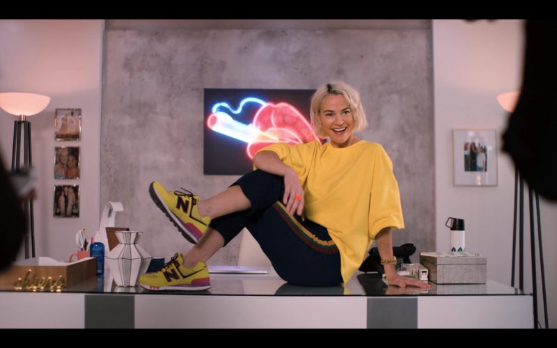 New Balance Yellow Sneakers Worn by Leisha Hailey as Alice Pieszecki in The L Word - Generation Q Season 1 Episode 4 “LA Times” (2019) (Image 1)