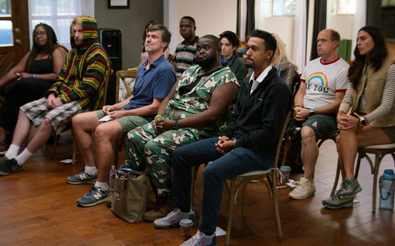 New Balance and Nike Shoes in Jury Duty Presents Company Retreat S01E04 “Accountability” (2026) (Image 1)